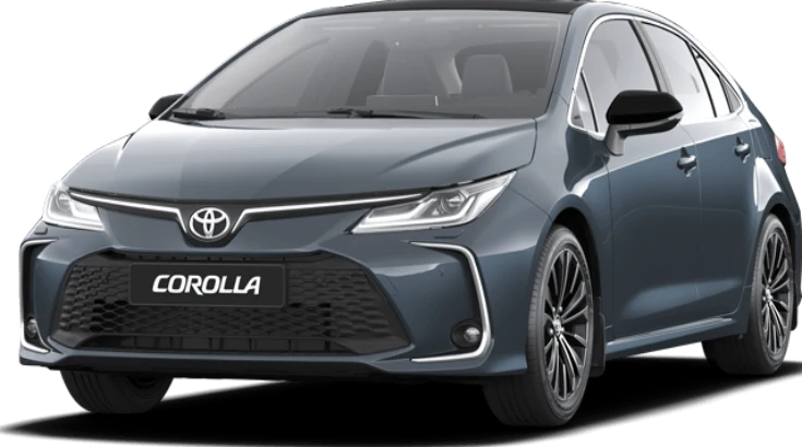 Toyota Corolla Standard 2025 in blue front view