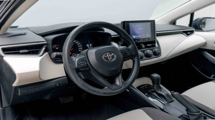 Toyota Corolla XLI 2024 steering wheel and dashboard