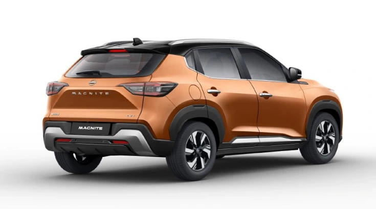 Nissan Magnite Fleet 2025 rear three-quarter view